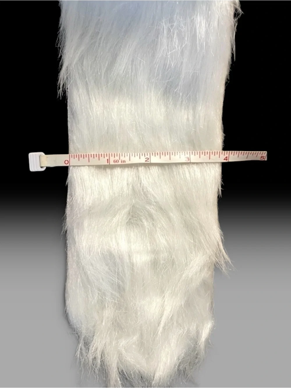 Fluffy White Faux Fur Ribbon Trim Crafts Sewing Costumes New NWOT
